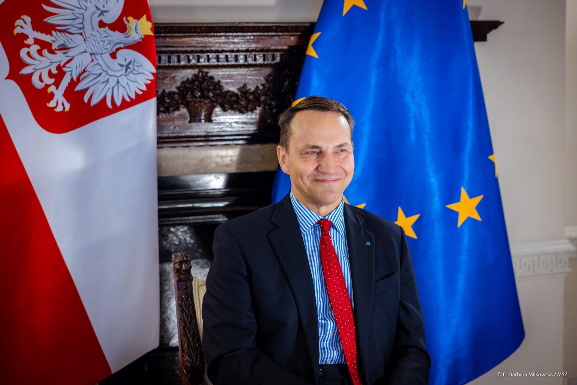 Minister spraw zagranicznych Radosław Sikorski