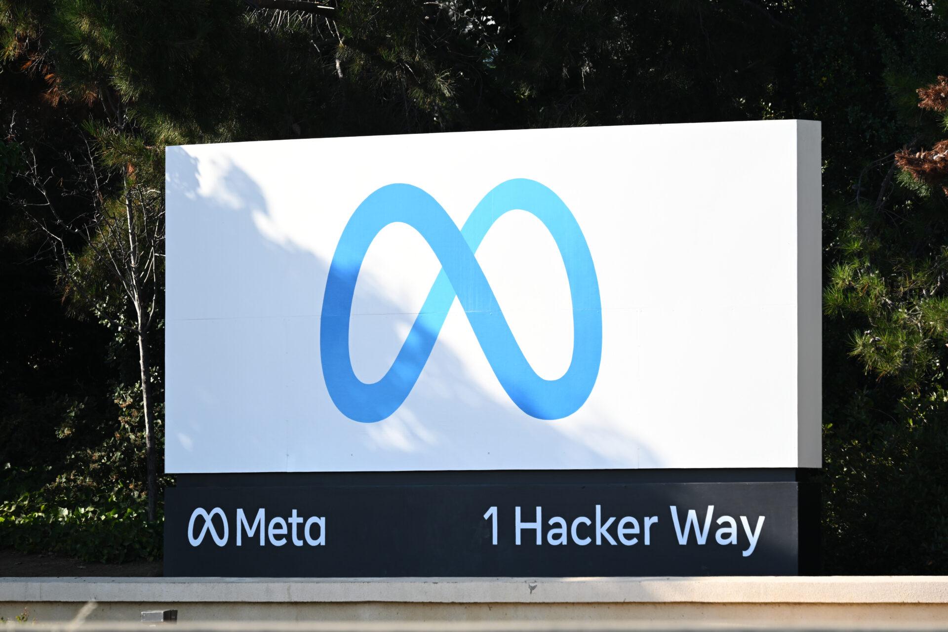 Na zdjęciu logo koncernu Meta