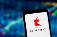 Zdjęcie przedstawia logo CD Projekt