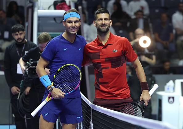 Na zdjęciu tenisiści Rafael Nadal (z lewej) i Novak Djoković