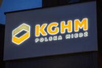 Na zdjęciu logo KGHM