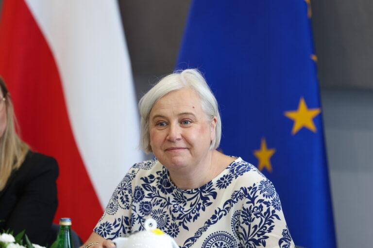 Na zdjęciu ministra przemysłu Marzena Czarnecka