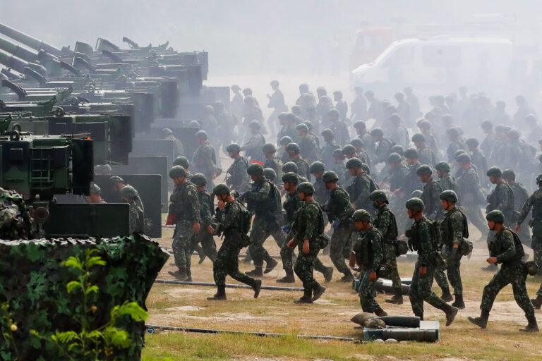 Na zdjęciu ćwiczenia tajwańskiej armii,