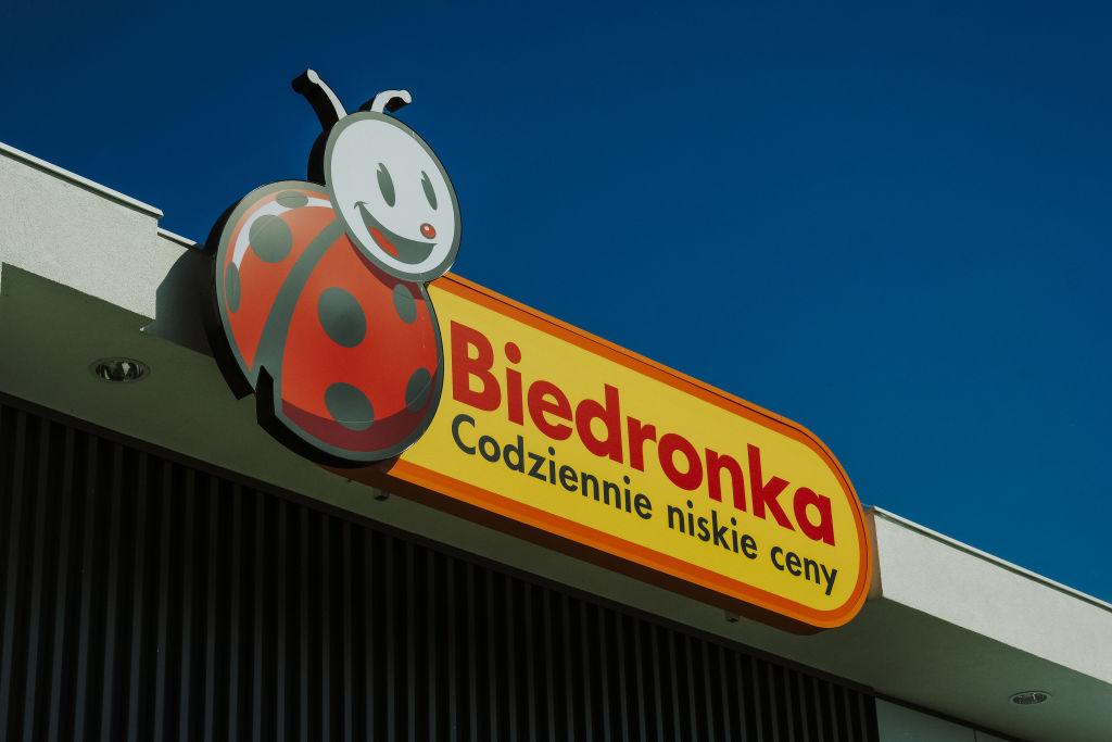 Na zdjęciu logo marketów Biedronka