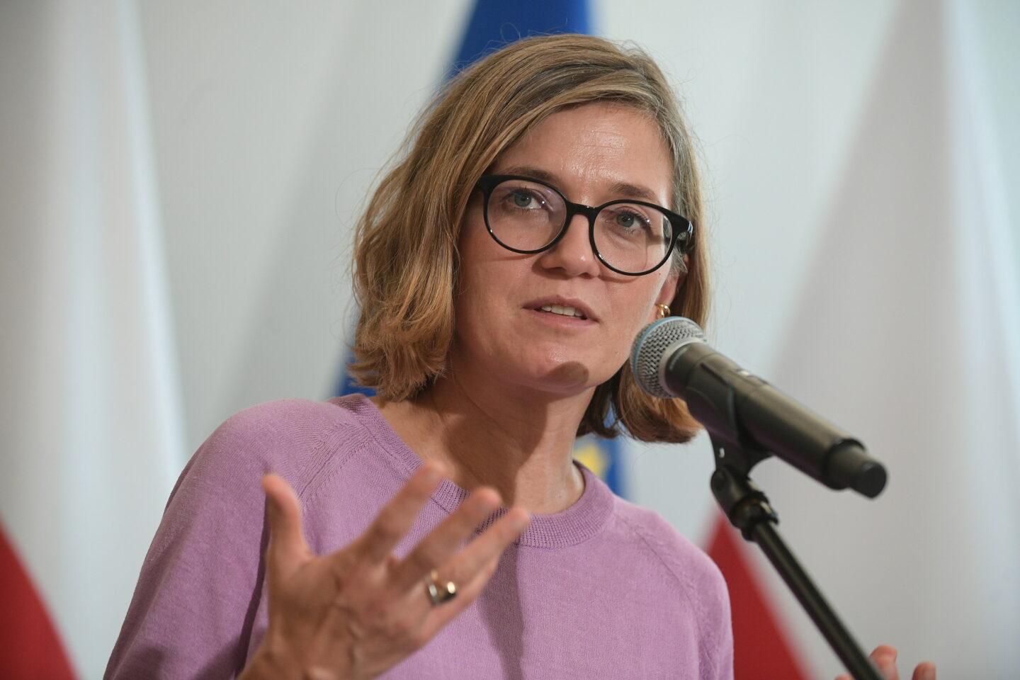 Na zdjęciu kandydatka Lewicy na prezydenta Magdalena Biejat