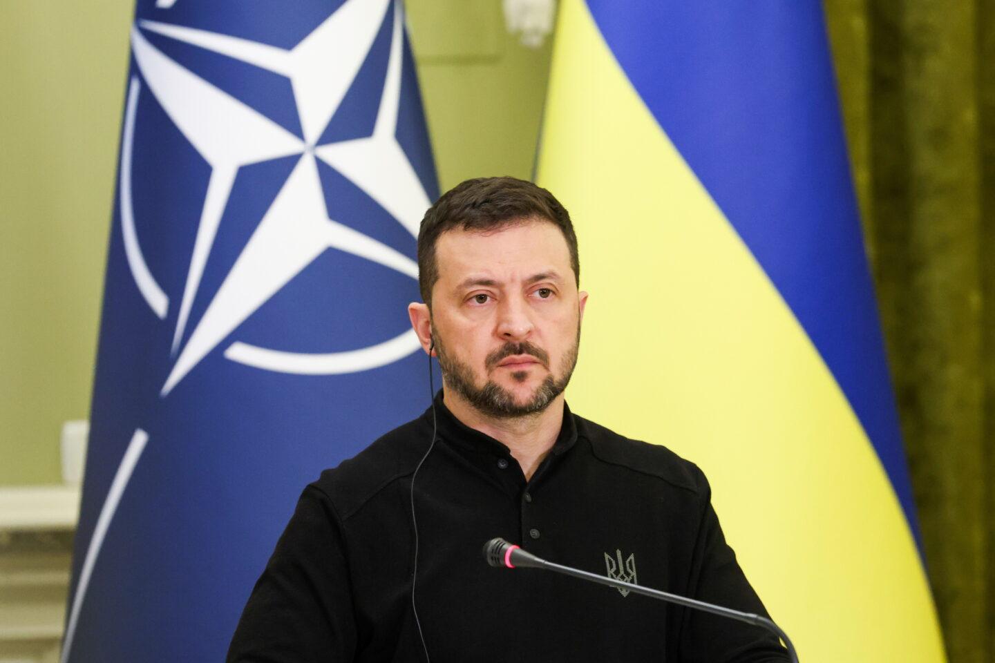 Na zdjęciu Wołodymyr Zełenski