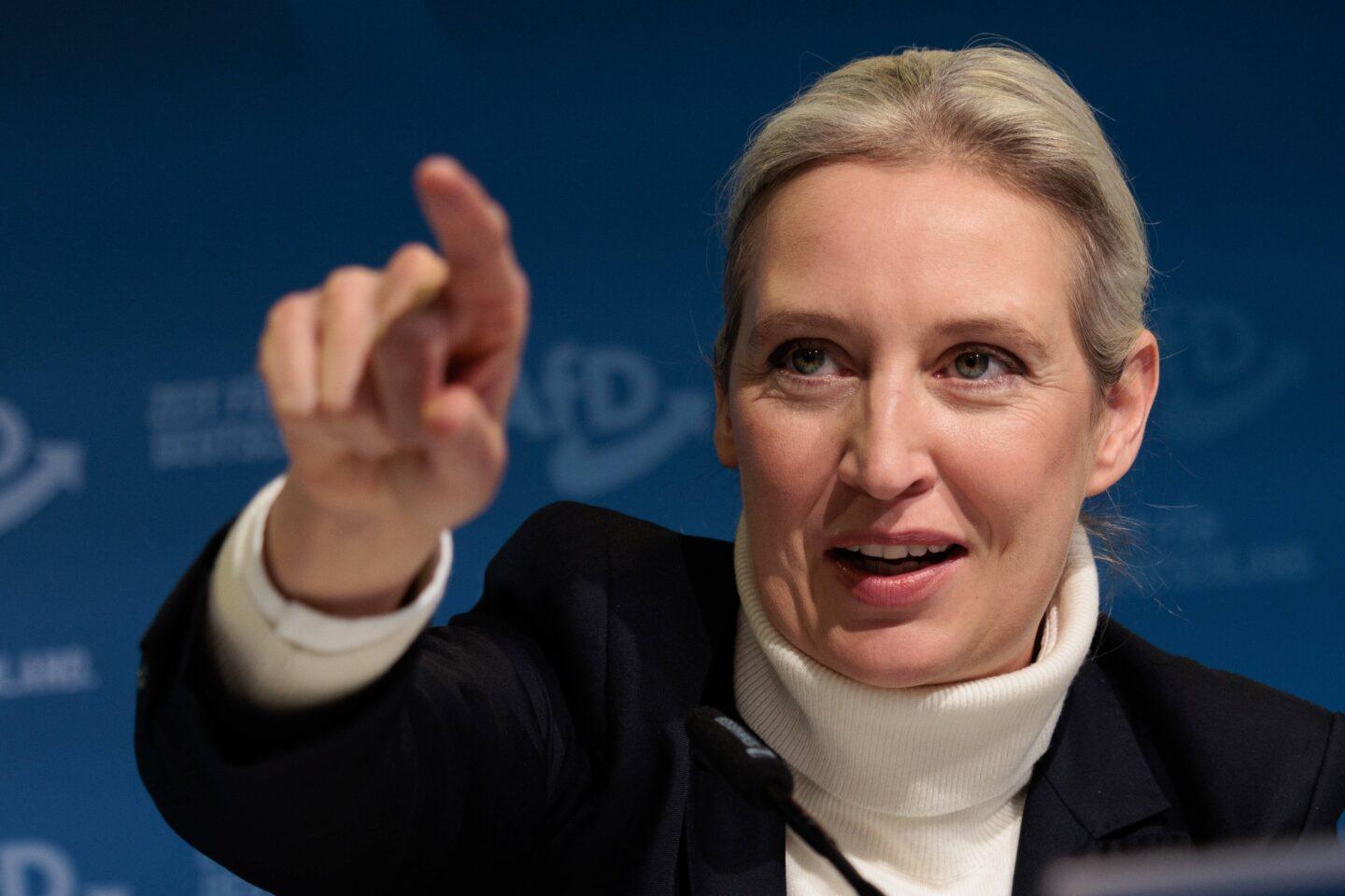 Na zdjęciu Alice Weidel