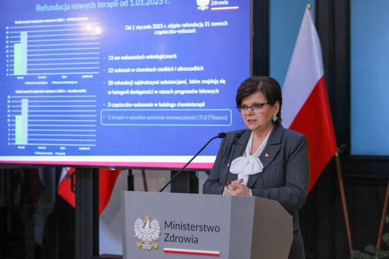 Na zdjęciu ministra zdrowia Izabela Leszczyna