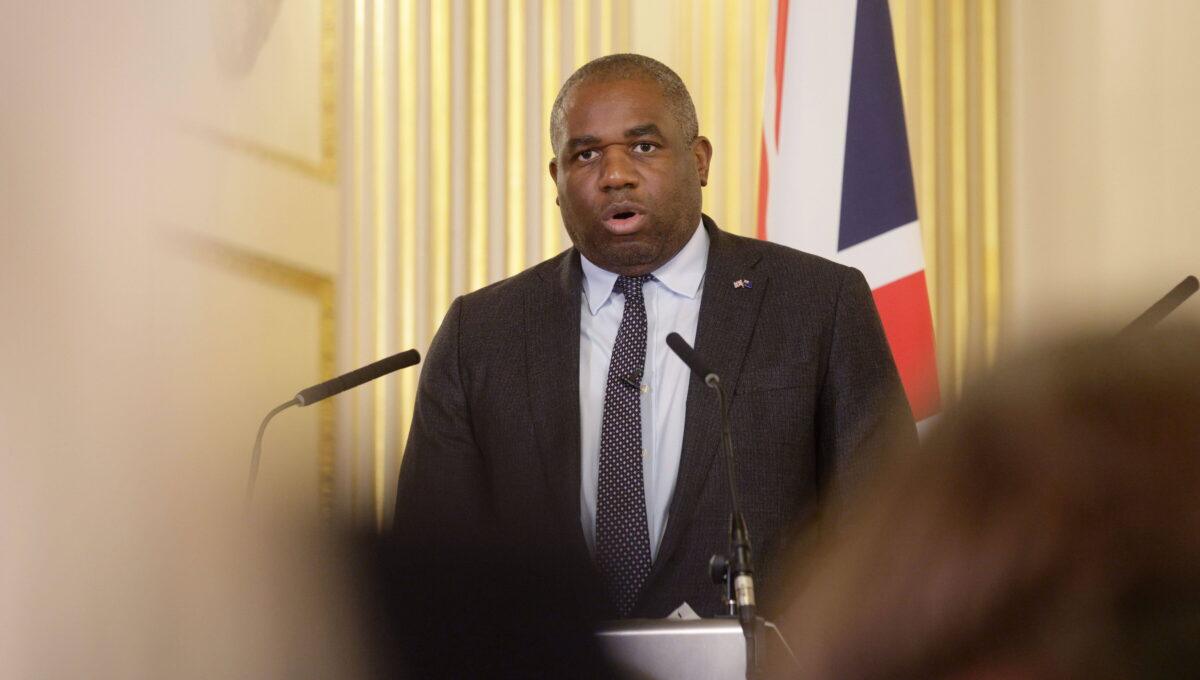 Na zdjęciu szef brytyjskiej dyplomacji David Lammy