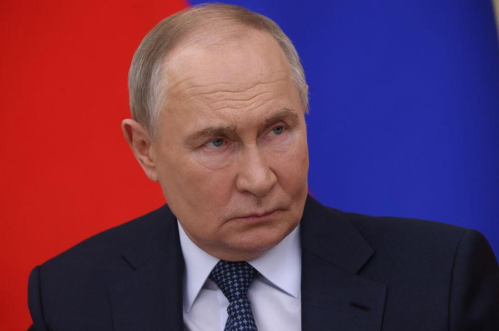 Na zdjęciu rosyjski dyktator Władimir Putin