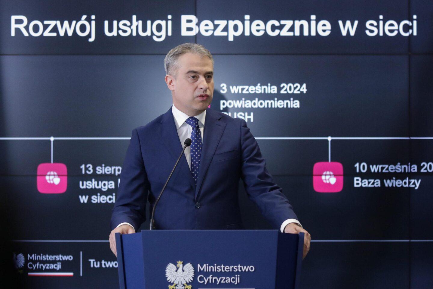 Na zdjęciu wicepremier i minister cyfryzacji Krzysztof Gawkowski