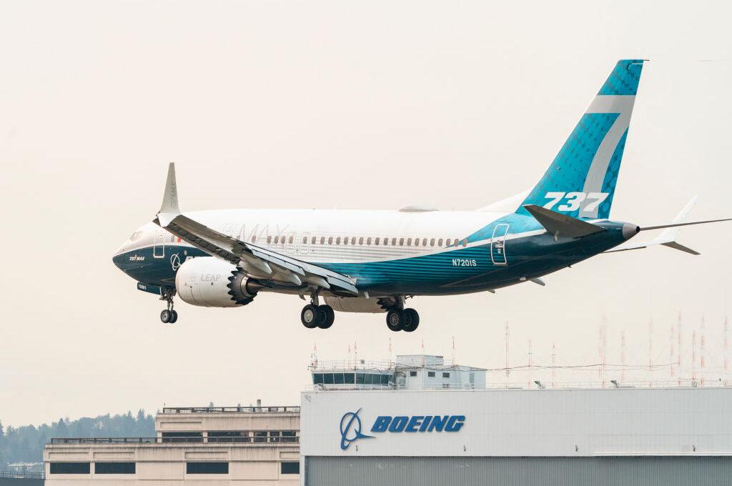 Na zdjęciu Boeing 737 MAX w locie