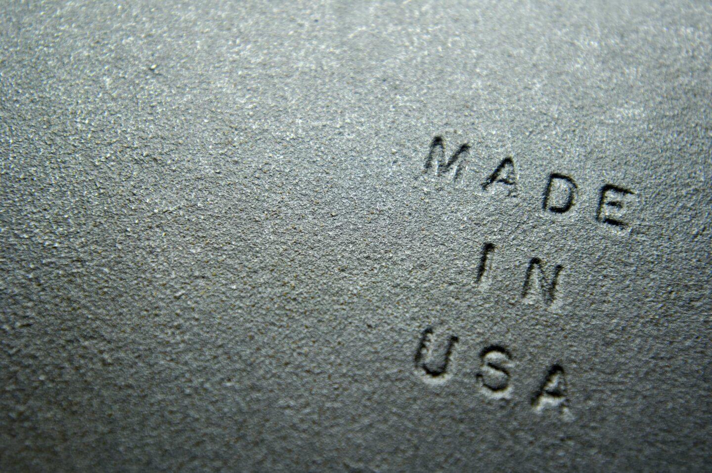 Na zdjęciu stal wyprodukowana w USA