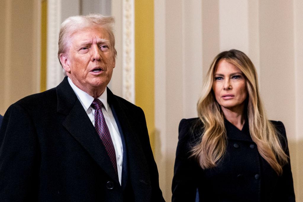 Na zdjęciu Donald Trump (po lewej) i Melania Trump