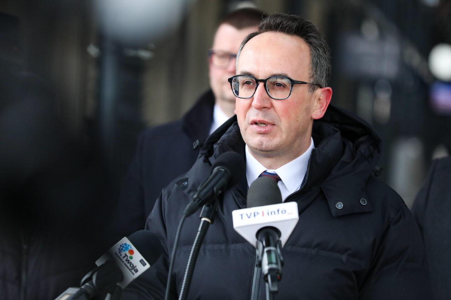 Na zdjęciu minister infrastruktury Dariusz Klimczak