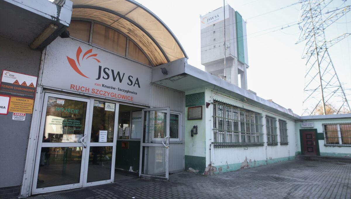 Na zdjęciu wejście na teren kopalni JSW Knurów-Szczygłowice