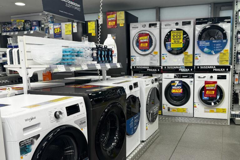 Na zdjęciu sklep ze sprzętem AGD w Warszawie