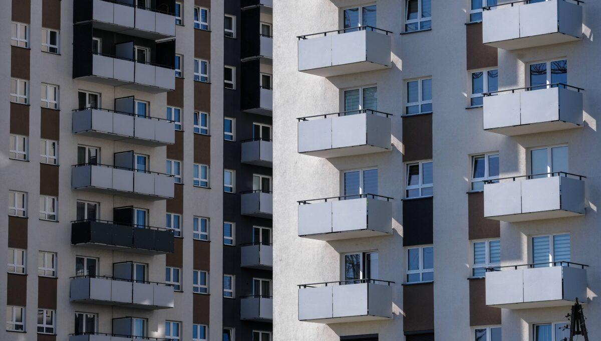 Na zdjęciu osiedle mieszkaniowe na warszawskiej Woli