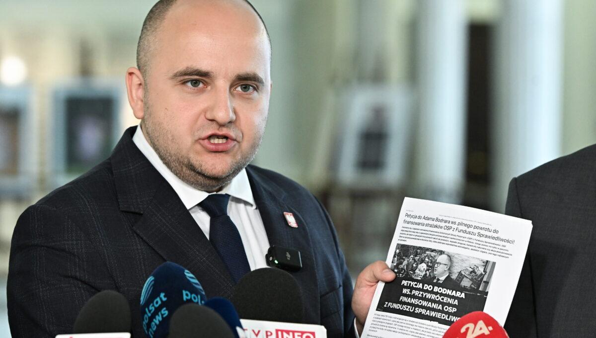 Na zdjęciu poseł PiS Dariusz Matecki