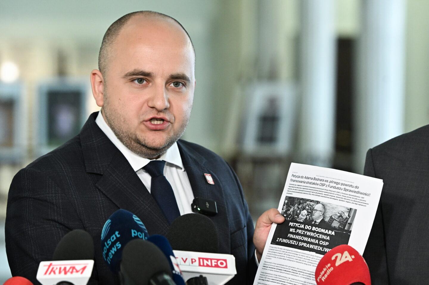 Na zdjęciu poseł PiS Dariusz Matecki