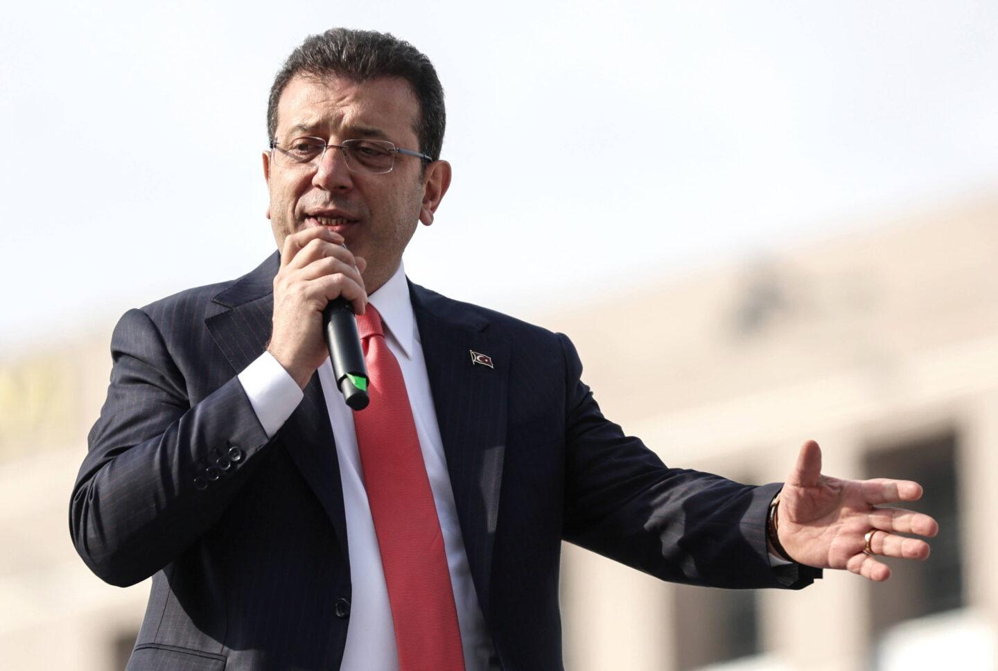 Na zdjęciu burmistrz Stambułu Ekrem Imamoglu