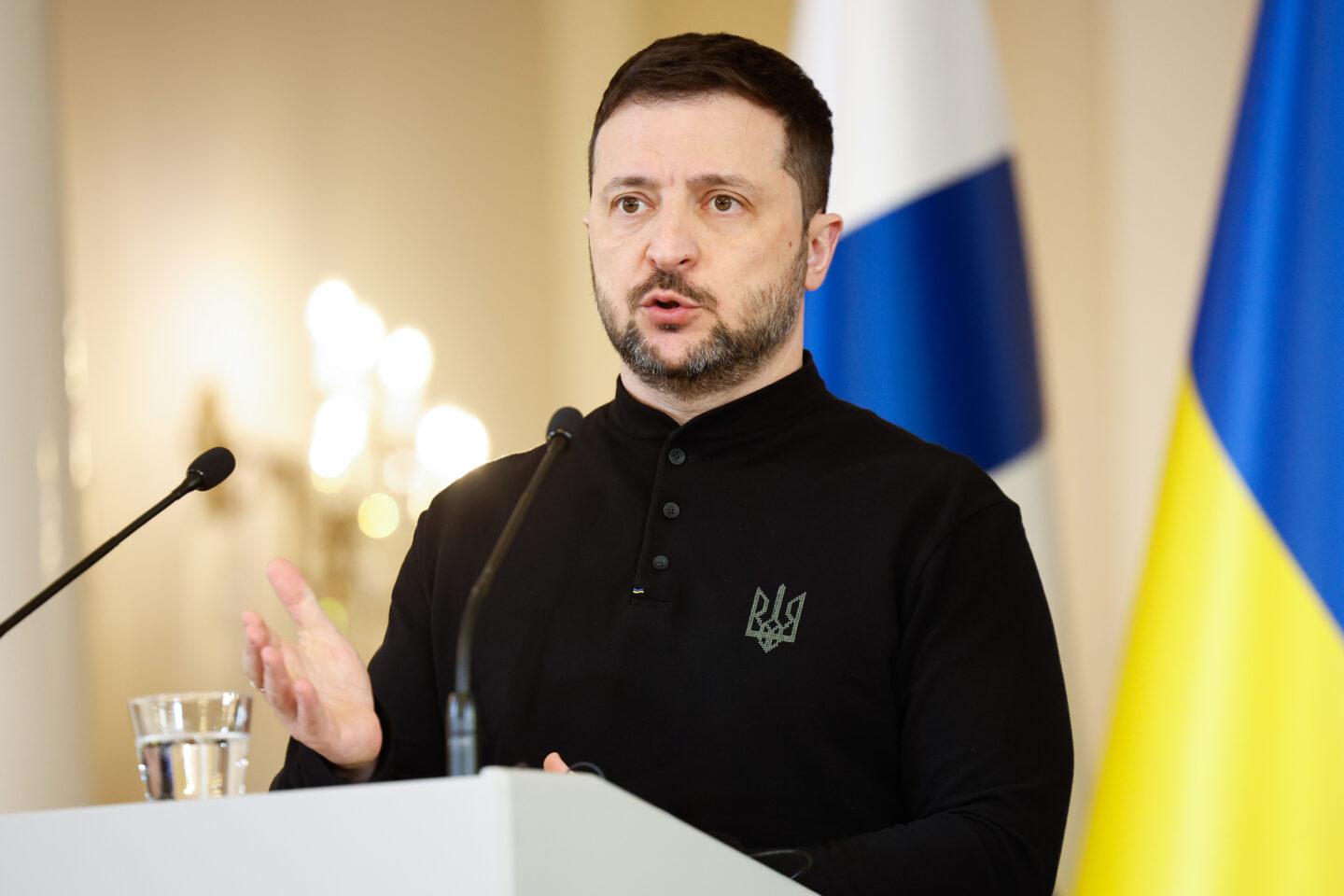 Wołodymyr Zełenski w Helsinkach