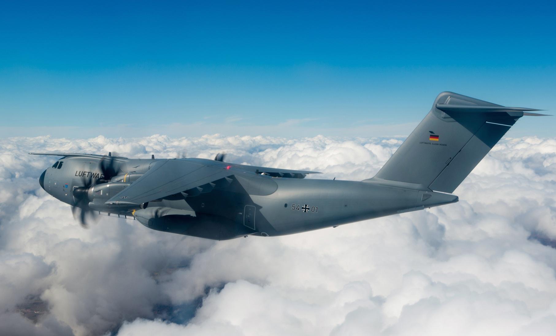 Airbus A400M Atlas należący sił powietrznych Niemiec (Fot. Airbus)