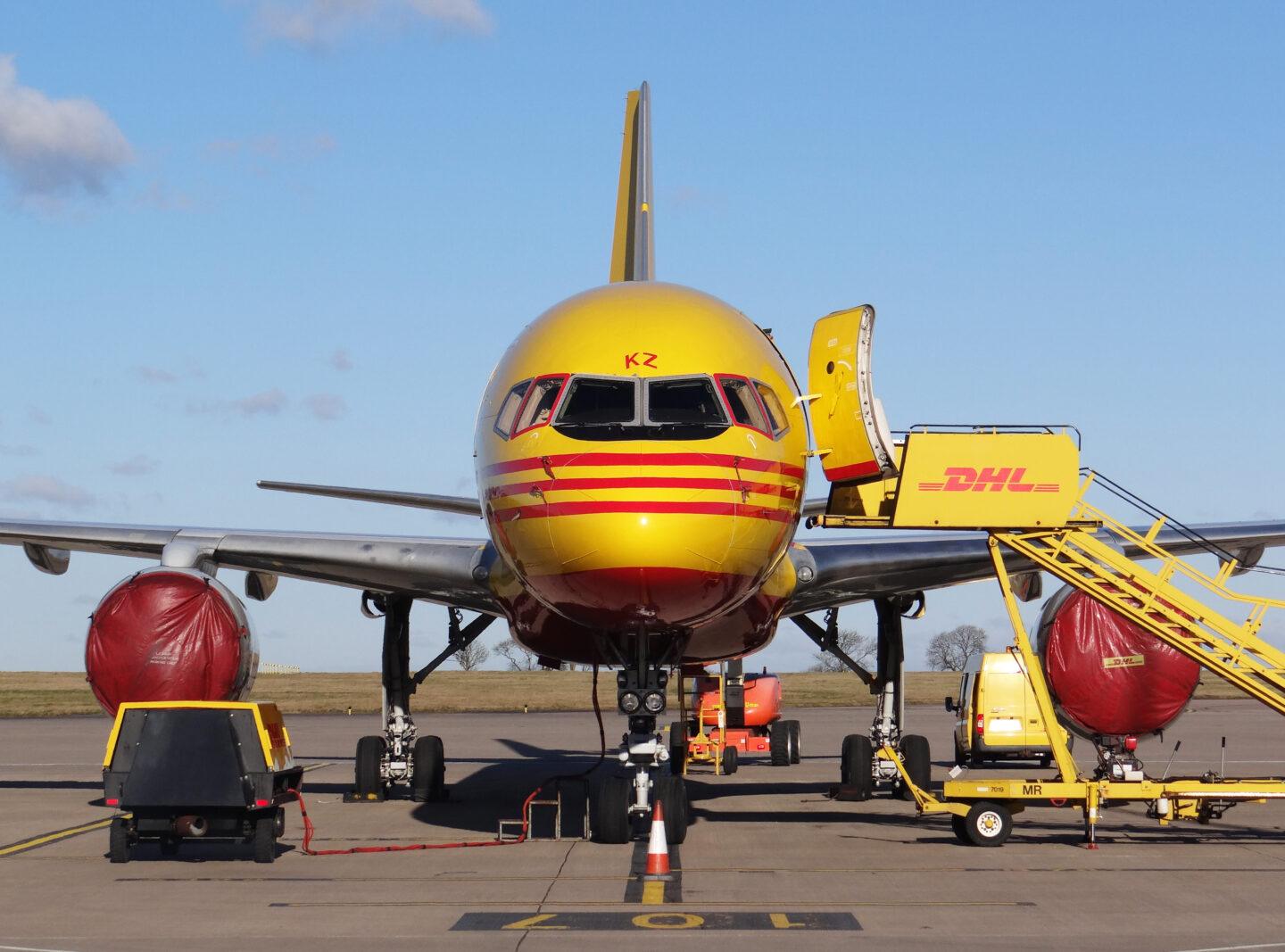 Na zdjęciu samolot kargo należący do DHL