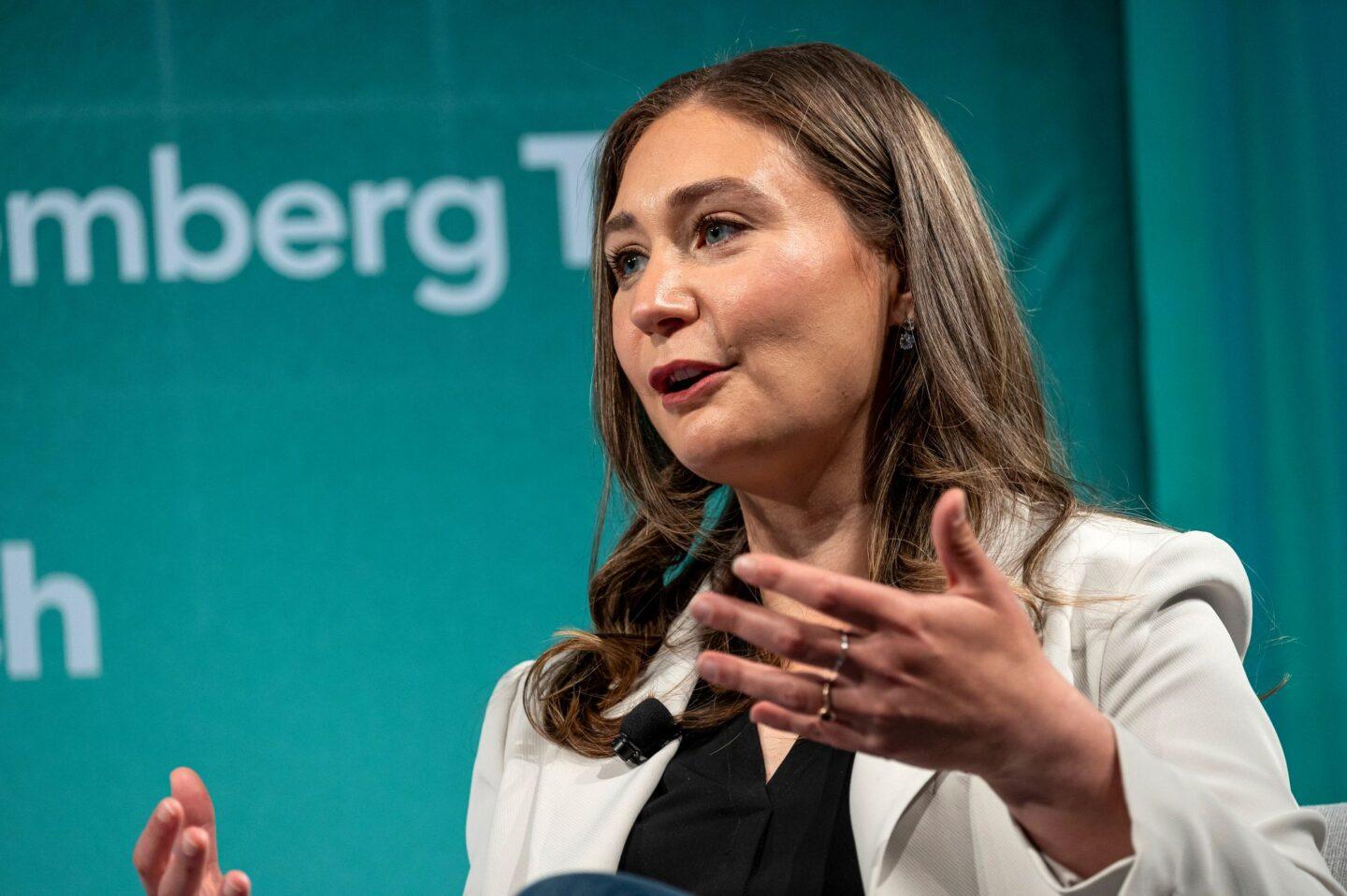 Daniela Amodei, współtwórczyni i prezydentka firmy Anthropic, autora modelu Claude