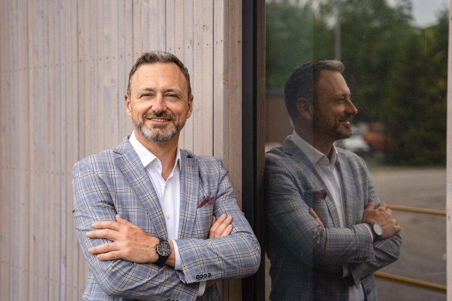 Na zdjęciu Marek Janke, prezes PAGED Plywood