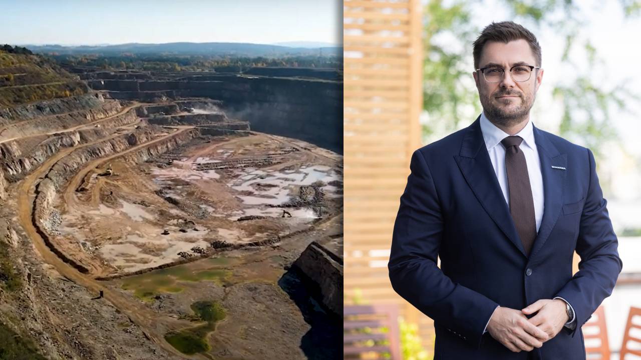 Grzegorz Bednarski, prezes Świętokrzyskiej Grupy Przemysłowej Industria i kopalnia kruszyw Industrii.