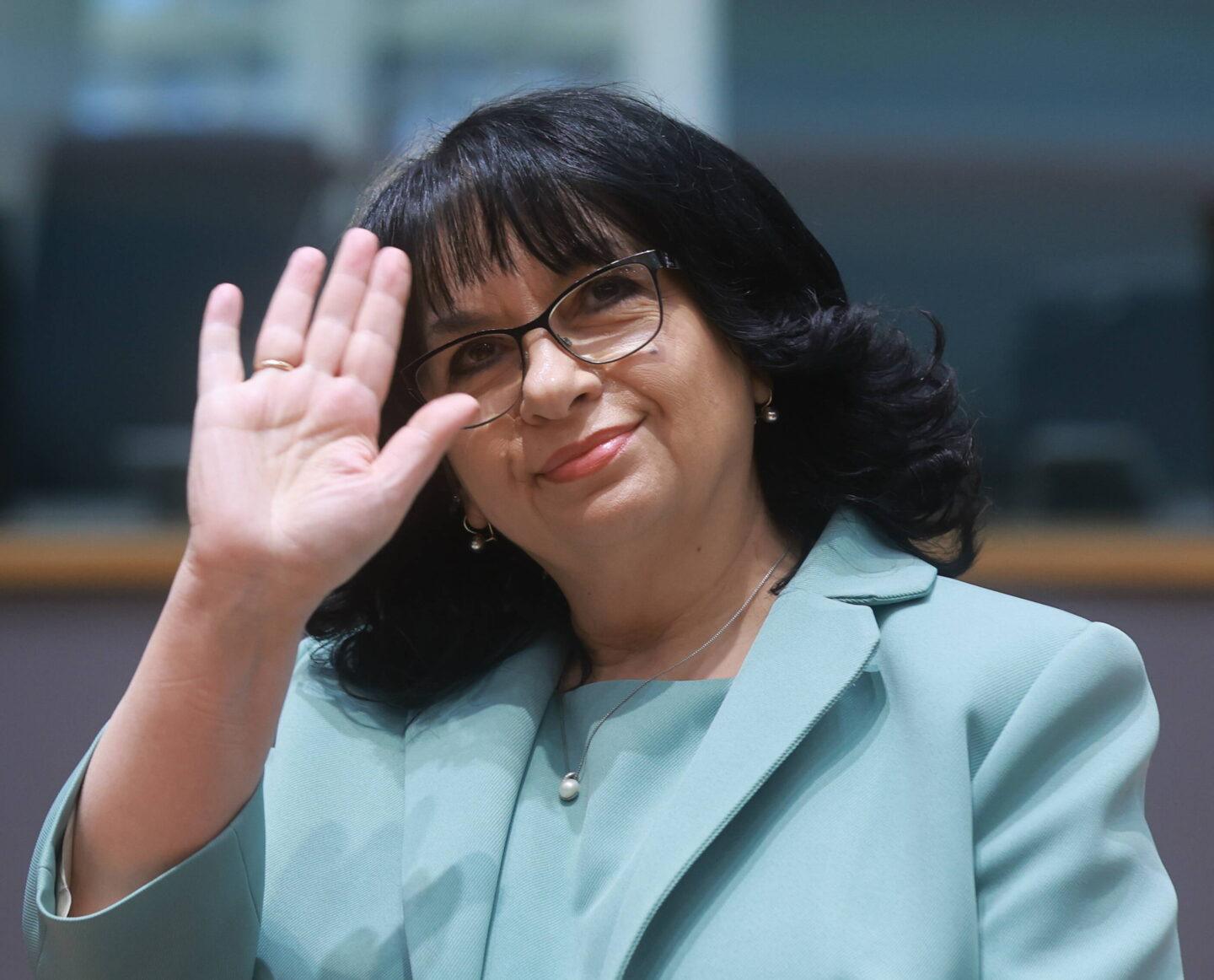 Temenużka Petkowa funkcję ministra finansów Bułgarii pełni od tego roku. Wcześniej szefowała m.in. ministerstwu energetyki. (fot. OLIVIER HOSLET).