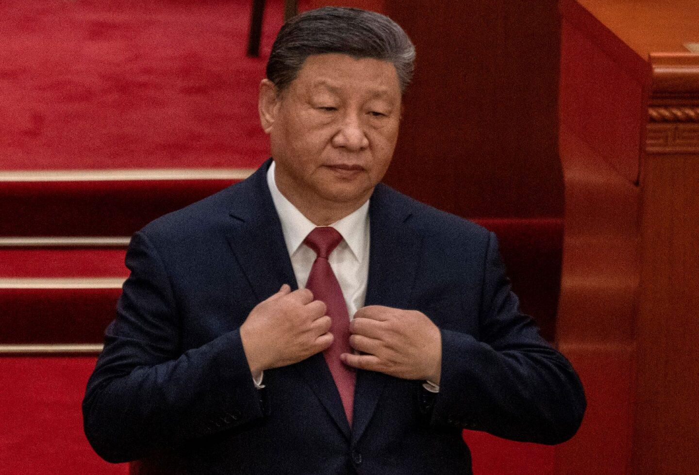 Na zdjęciu chiński dyktator Xi Jinping