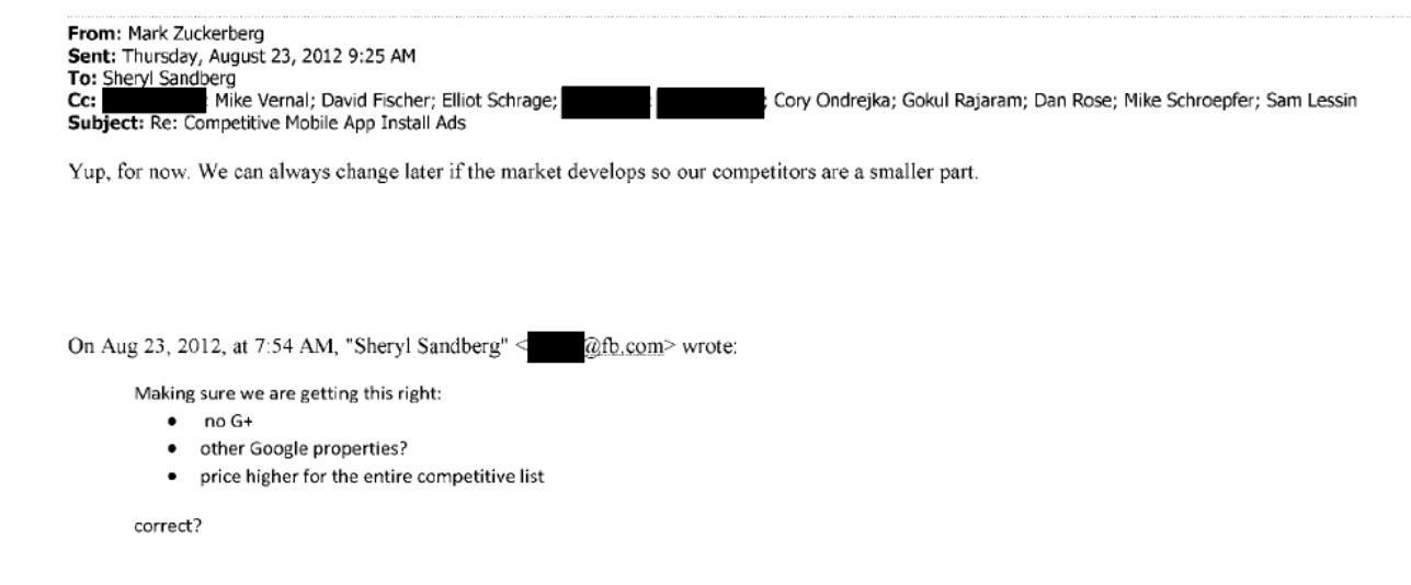 Sheryl Sandberg napisała: "Zablokowałabym Google`a". Zuckerberg potwierdził jej zamierzenie. 