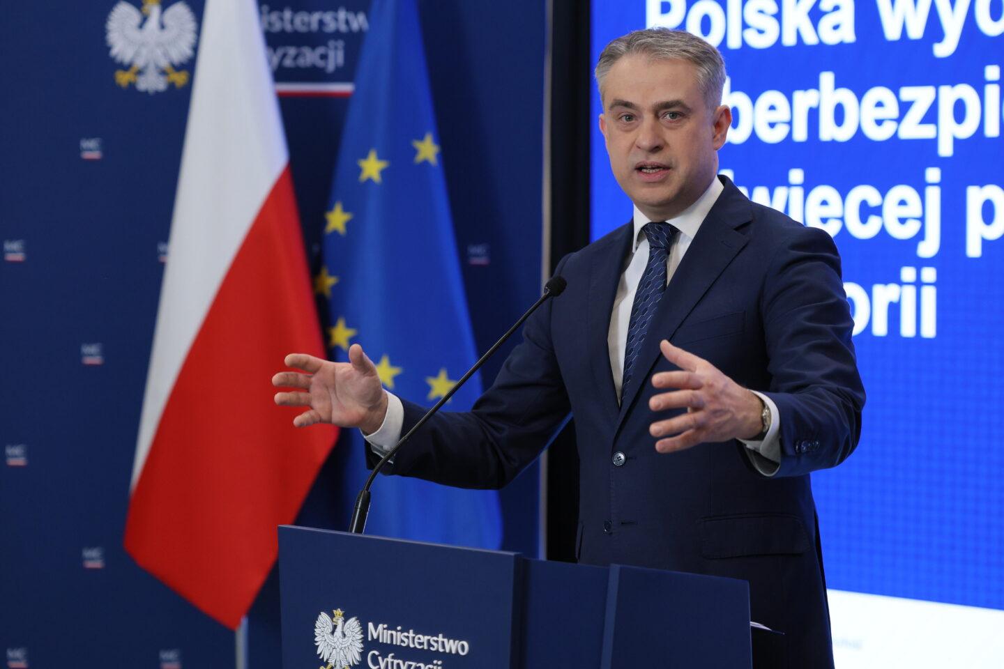 Na zdjęciu wicepremier i minister cyfryzacji Krzysztof Gawkowski