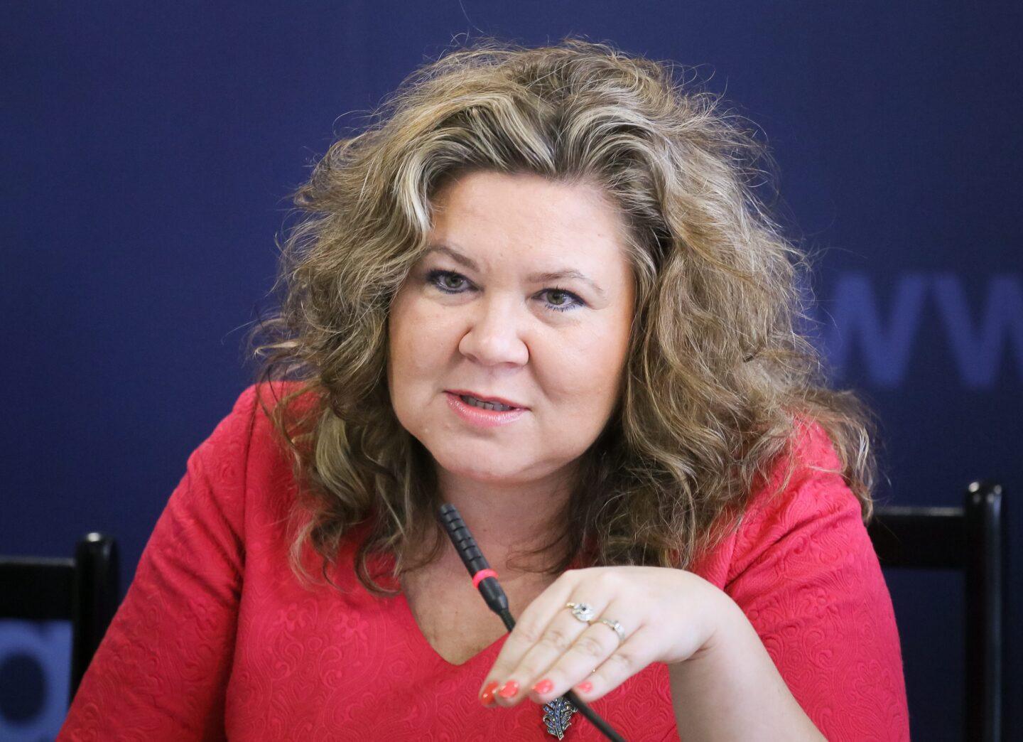 Na zdjęciu Magdalena Gaj, prezes spółki Exatel