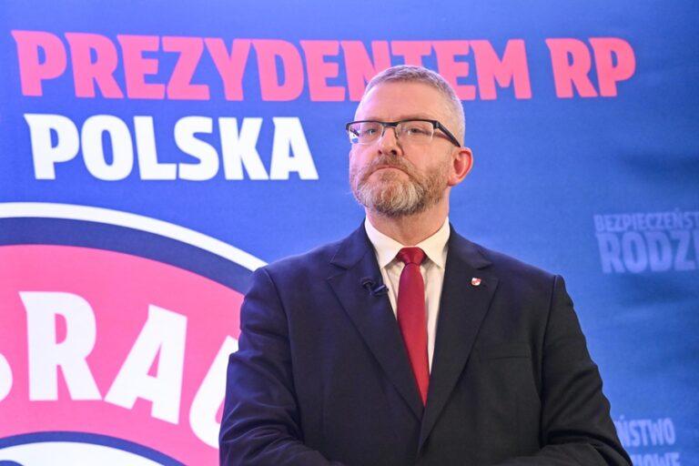 Na zdjęciu Grzegorz Braun