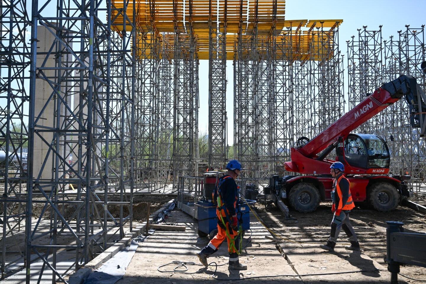Na zdjęciu budowa Wisłokostrady w Rzeszowie, 16 kwietnia 2025 r.
