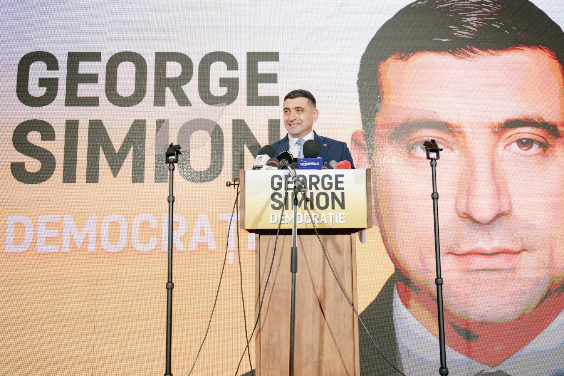 George Simion, lider skrajnie prawicowego, populistycznego Sojuszu na rzecz Jedności Rumunów (AUR). (fot. Andrei Pungovschi).