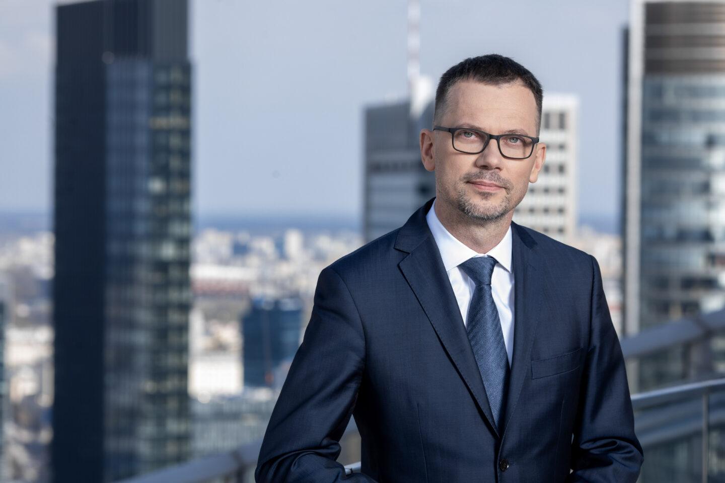 Krzysztof Dąbrowski, wiceprezes mBanku ds. operacji i informatyki. Źródło: mat. prasowe