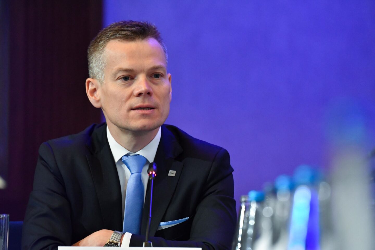 Na zdjęciu Jacek Jastrzębski, szef Komisji Nadzoru Finansowego (KNF)