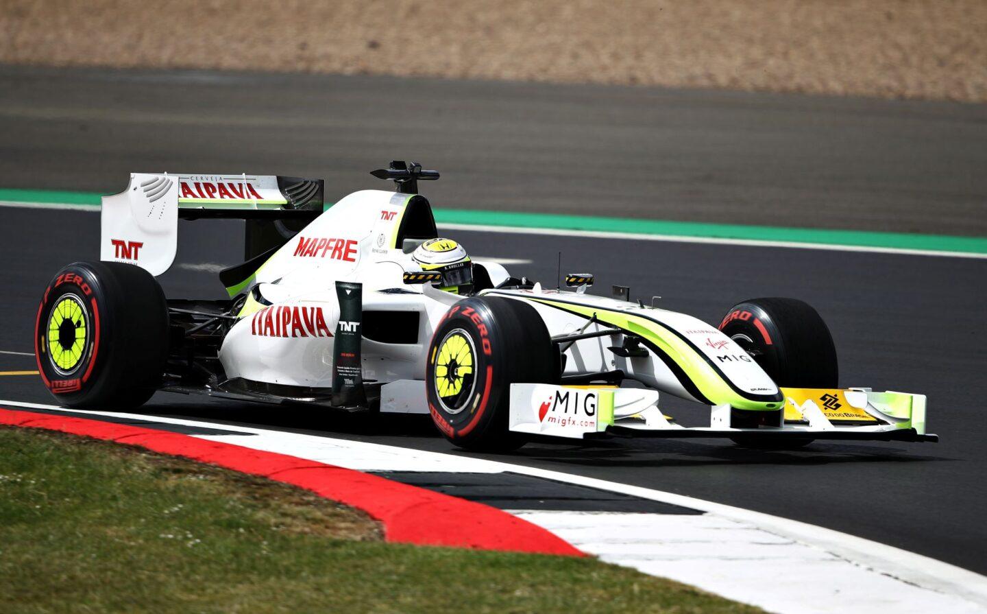 Na zdjęciu bolid zespołu Brawn GP, w którym Jenson Button zdobył mistrzostwo świata w 2009 r.