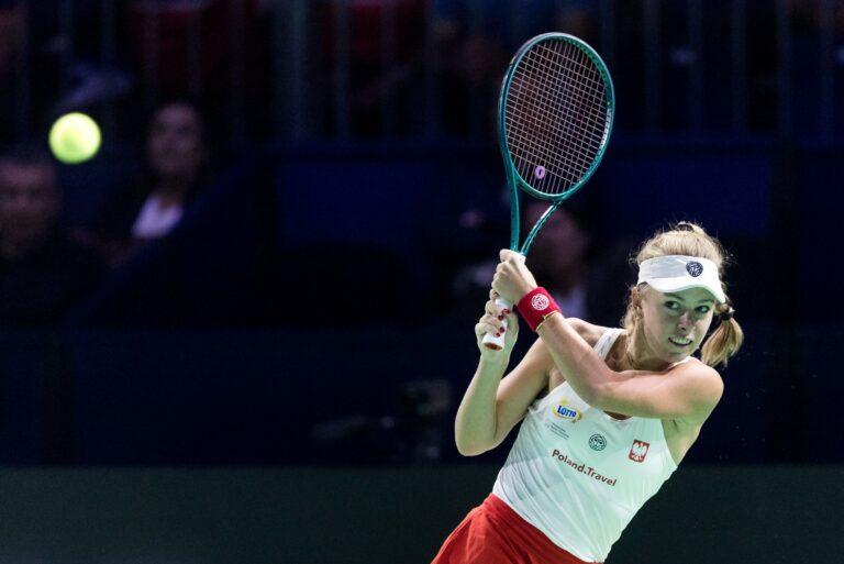 Na zdjęciu Magdalena Fręch, jedna z polskich gwiazd kobiecego tenisa