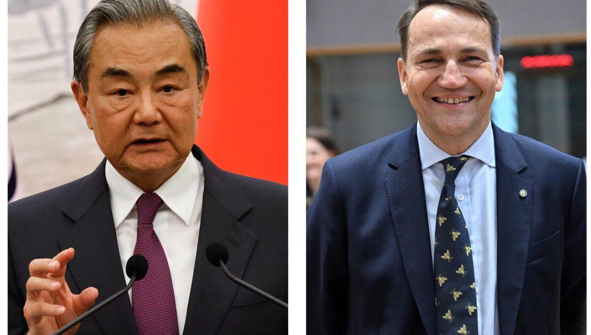 Ministrowie Spraw Zagranicznych Polski i ChRL - Radosław Sikorski i Wang Yi. F