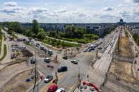 Na zdjęciu z 2024 r. zrealizowana przez Budimex budowa linii tramwajowej do Wilanowa w Warszawie