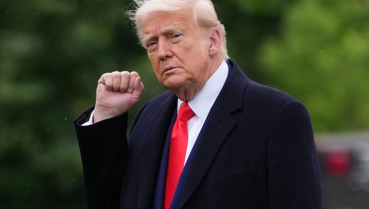 Prezydent USA Donald Trump na zdjęciu z 22 maja 2025 r