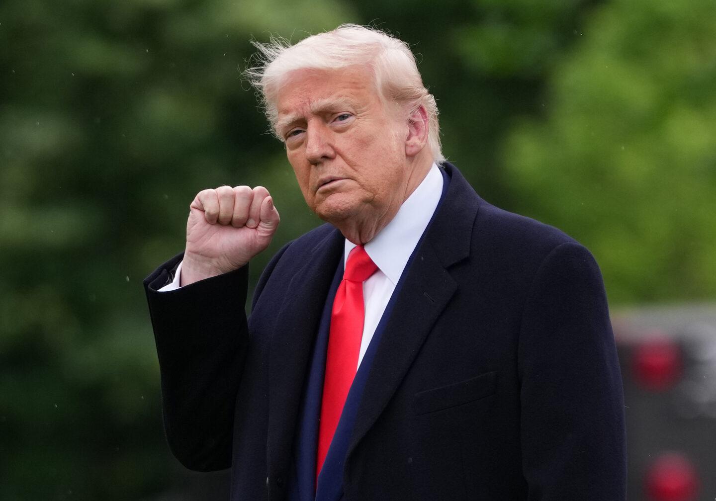 Prezydent USA Donald Trump na zdjęciu z 22 maja 2025 r