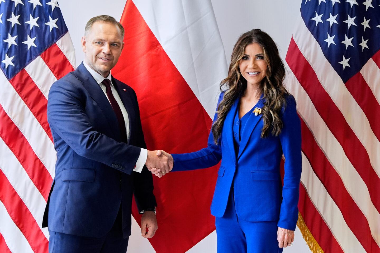 Kristi Noem I Karol Nawrocki w Rzeszowie, 27 maja 2025 r.