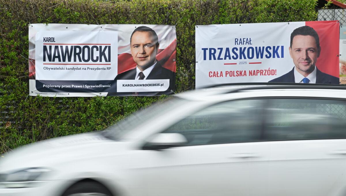 Plakaty wyborcze kandydatów na prezydenta