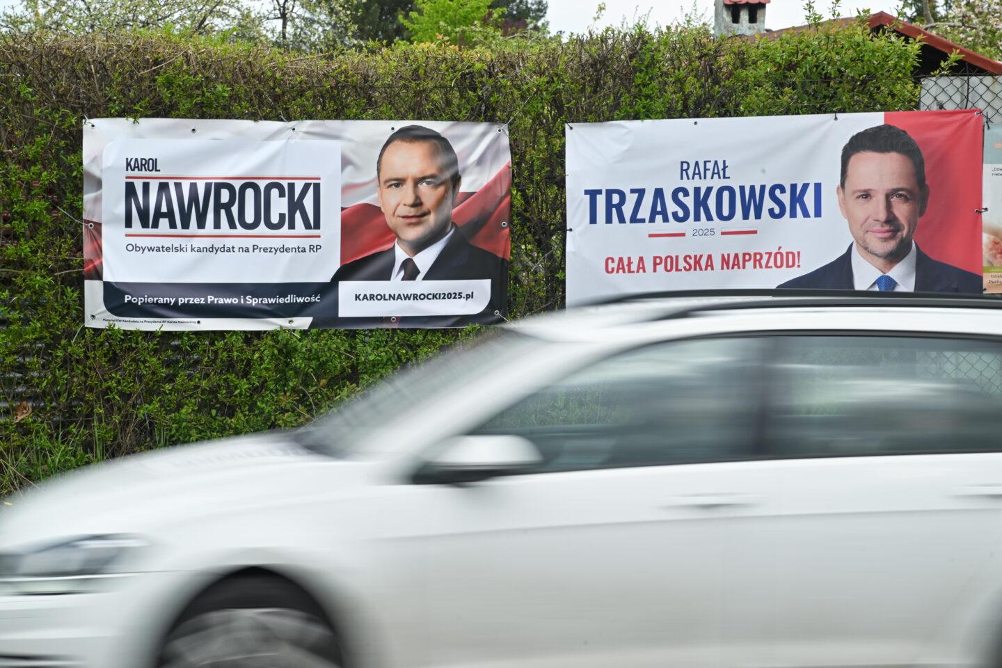 Plakaty wyborcze kandydatów na prezydenta